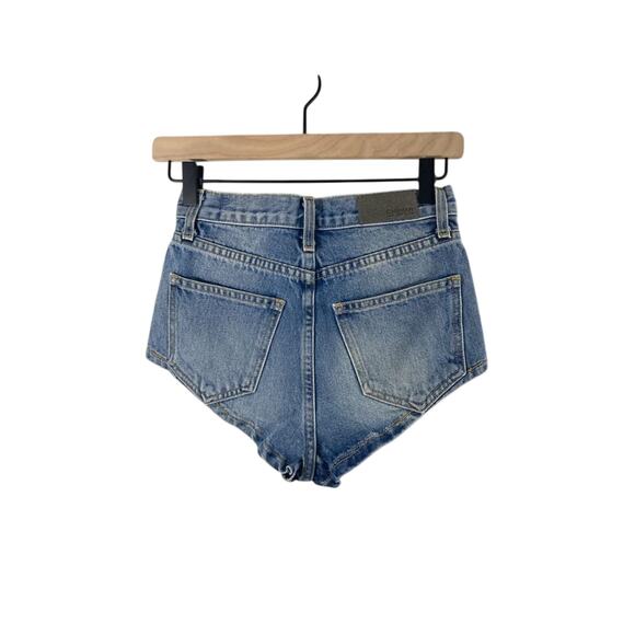 NWT Carmar Los Angelos High Rise SZ 23 Lennox Shorts Y2K Denim Micro Concert - Picture 6 of 9